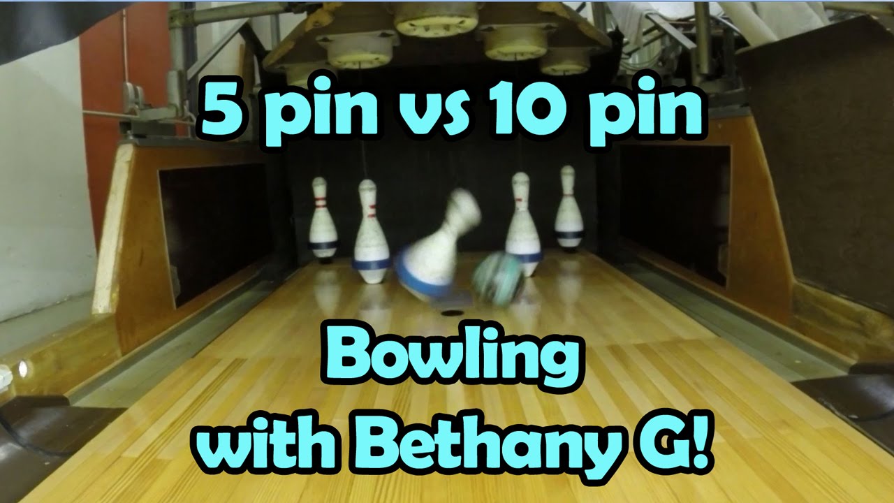 5 Pin Bowling with Bethany G and Tianna - with cool slow mo!