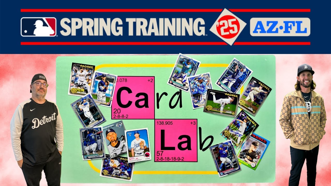 2025 Spring Training Autos.  Bobby Witt Jr. Jac Caglianone Yu Darvish Trevor Hoffman Colt Emerson