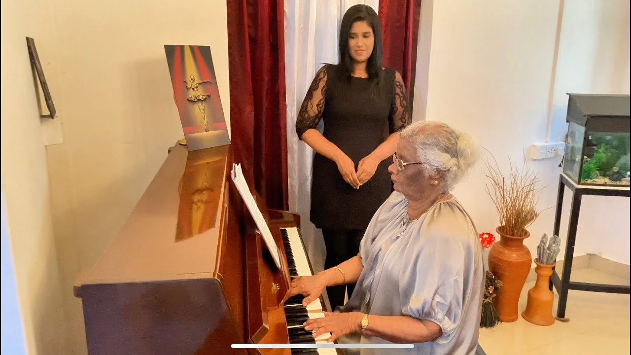 Grandma plays the Piano as I sing