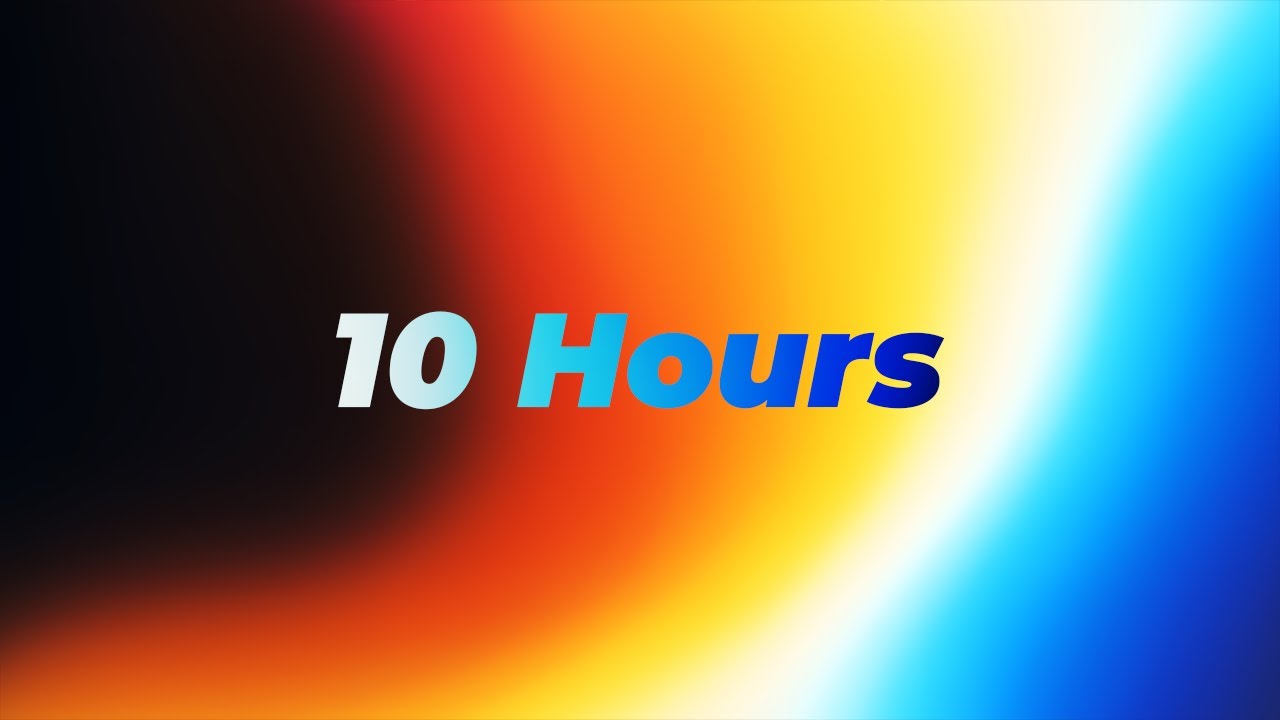 10 Hours Library | Wave Gradient Background | 4K | No Sound | Gradient
