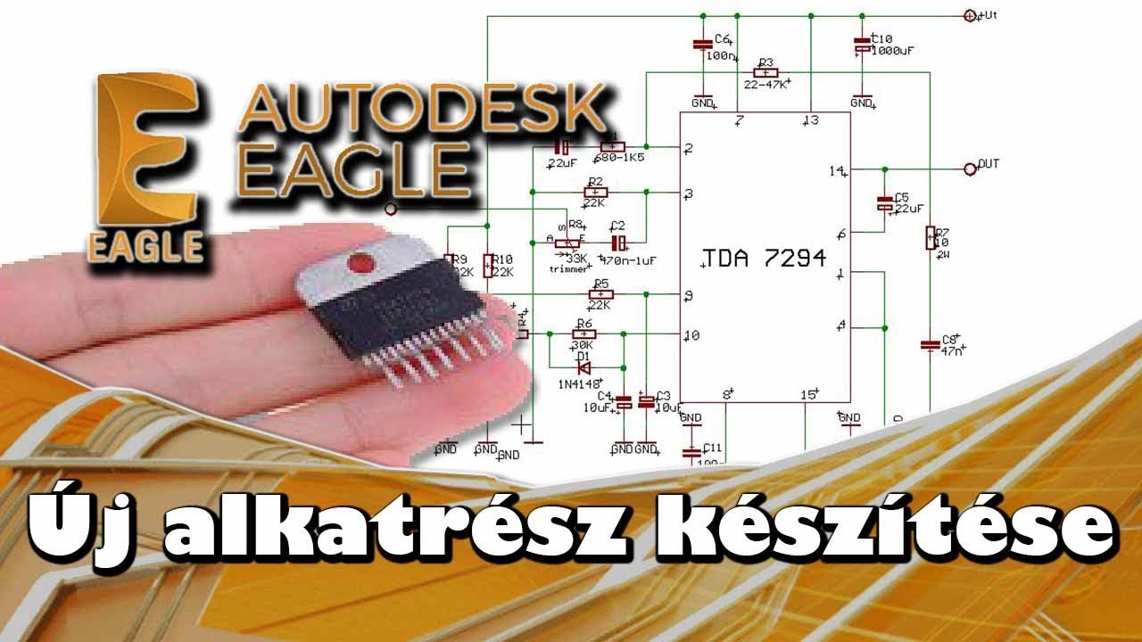 Új alkatrész készítése | Autodesk EAGLE ◆ Az alapok