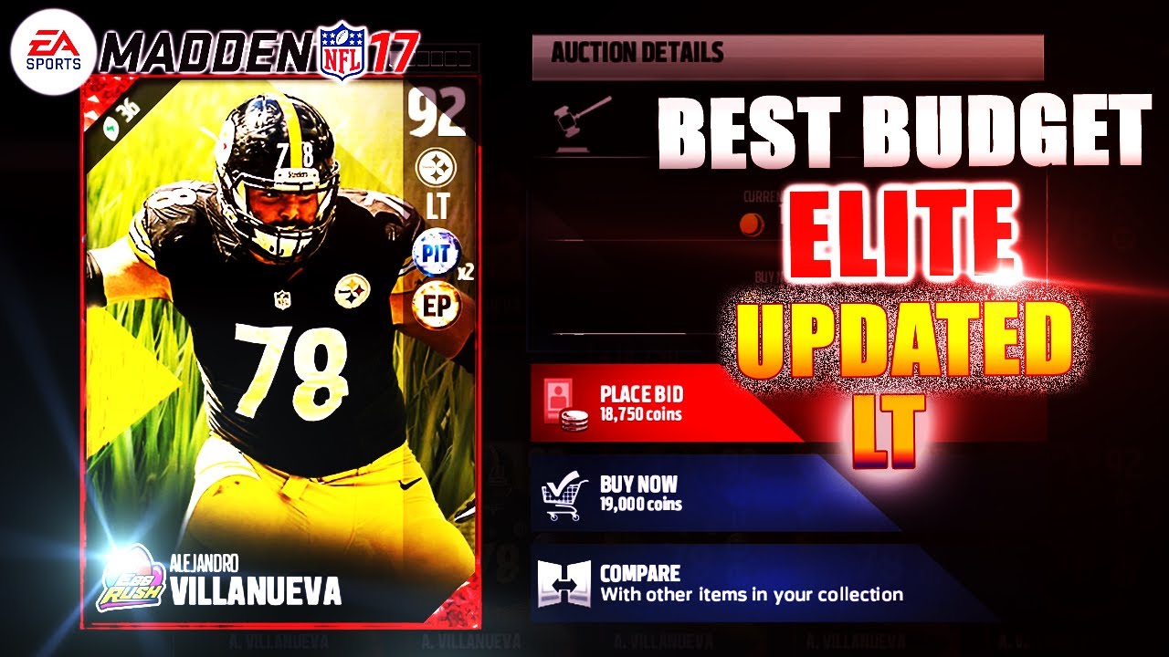 NFL MADDEN 17 ULTIMATE TEAM TIPS THE BEST UPDATED ELITE BUDGET LT