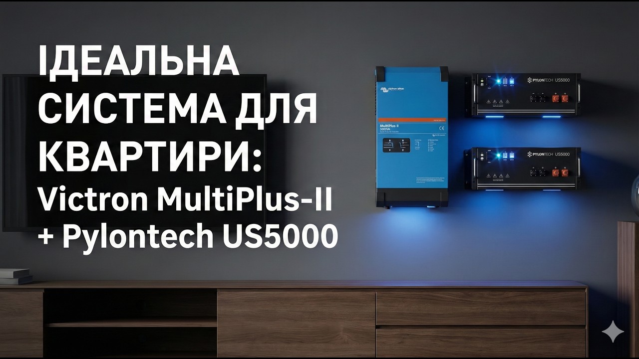 Ідеальна система для квартири: Victron MultiPlus-II + Pylontech US5000