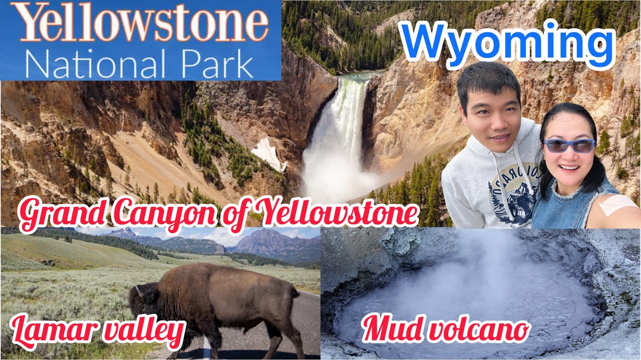 Du lịch Wyoming USA-Grand Canyon of Yellowstone-Yellowstone Falls-Lamar Valley
