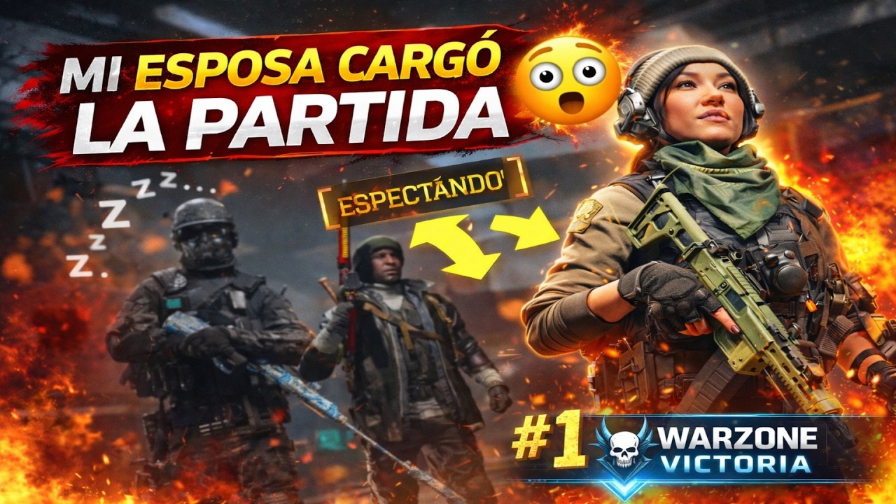 Cuando tu esposa se convierte en la MVP del lobby 👑🔥 | WARZONE