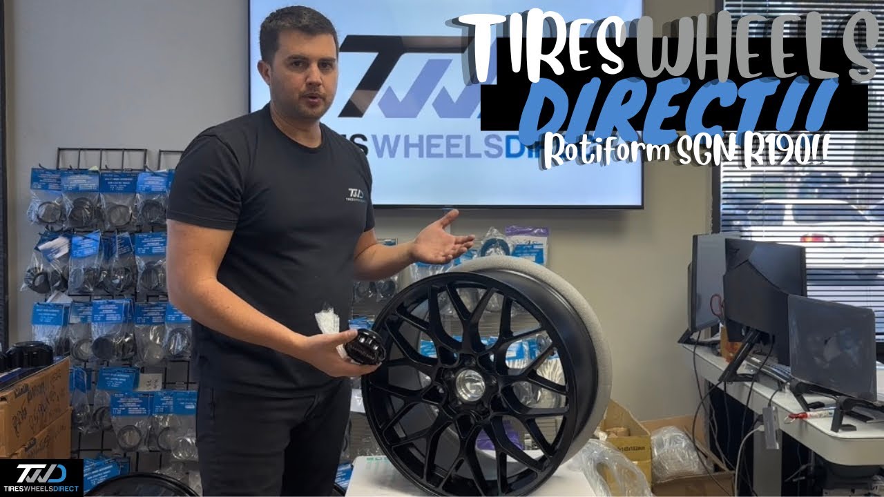 ROTIFORM SGN R190 20x9 5x112 +45mm in Matte Black. Part #R1902090F8+45