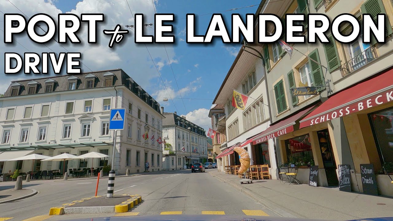 Port to Le Landeron - Scenic Drive - Switzerland
