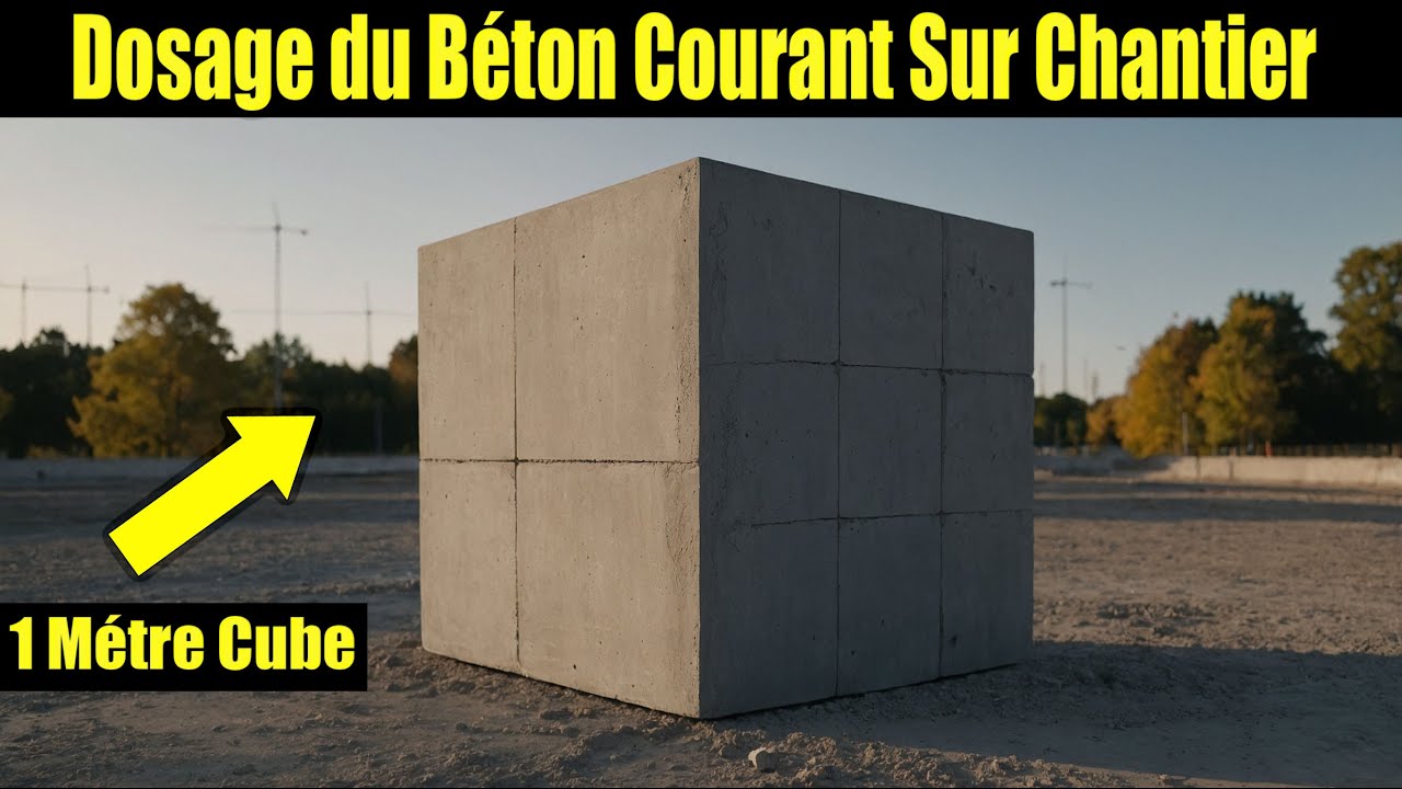 Dosage 1m3 de Béton sur Chantier 😮 #construction #omarcherkaoui