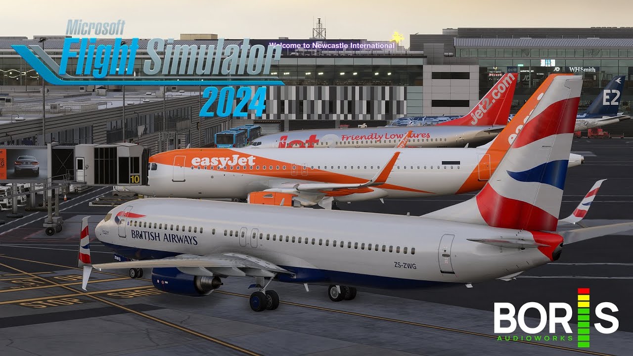 MSFS2024 | PMDG 737-800 | EGNT ILS approach Rwy07