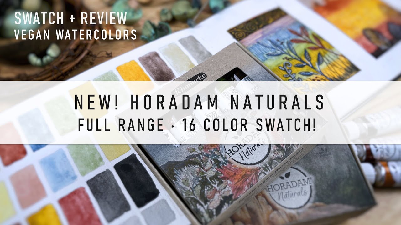 New! Schmincke Horadam Naturals: Full Swatch and Review of All 16 Watercolors! 🎨💥[4K]