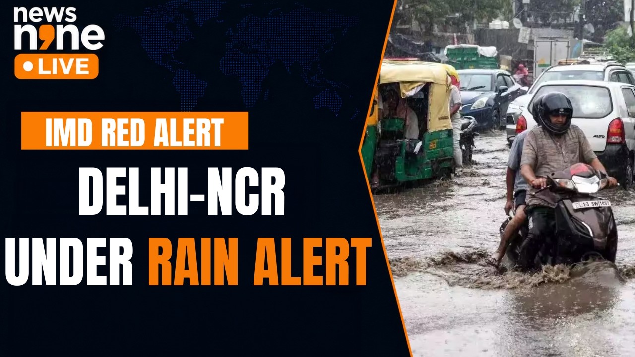 Delhi-NCR Rain Alert: IMD Red Alert As Heavy Rain Intensifies | News9