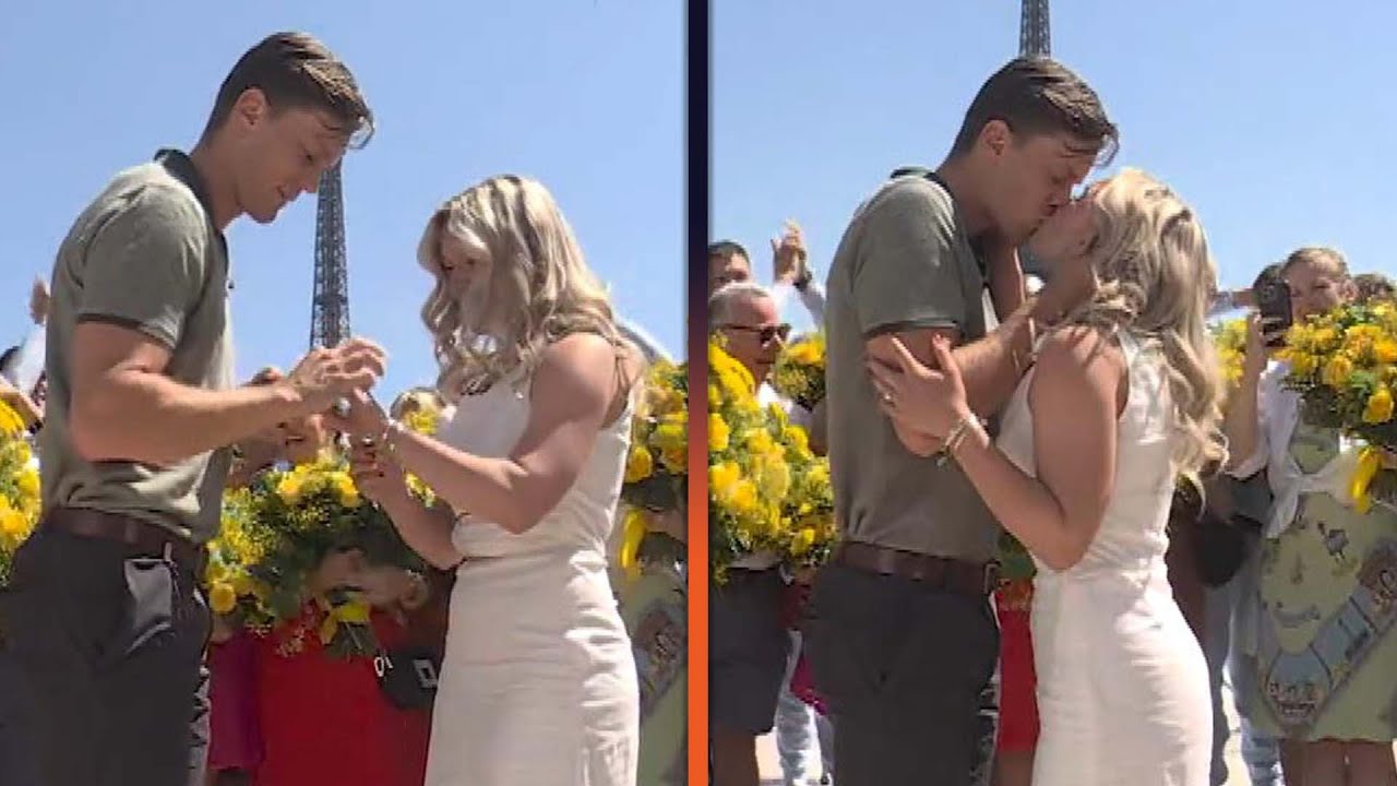 Olympian Justin Best Surprises Girlfriend With EPIC PROPOSAL on Live TV!