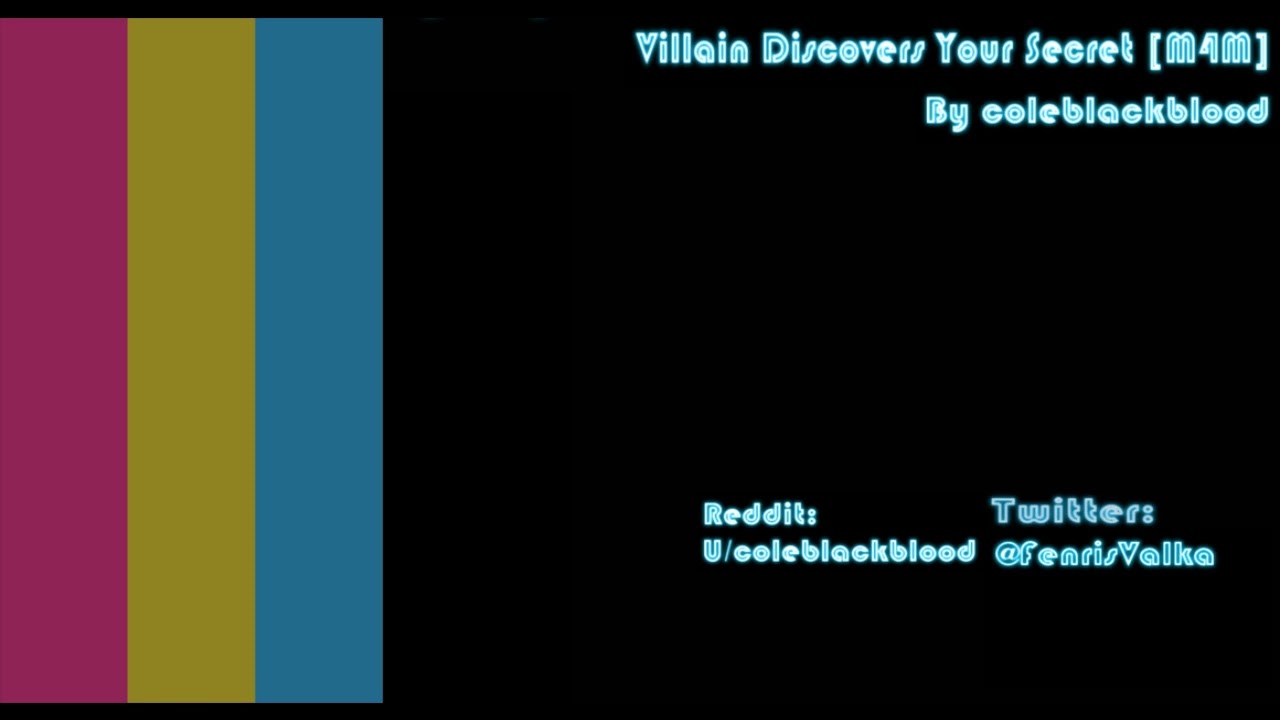 Villain Discovers your secret [M4M] [pride] [Enemies to ?] [villain x listener]
