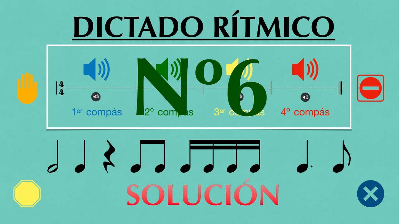 Dictado rítmico nº6: Negra con puntillo y corchea.