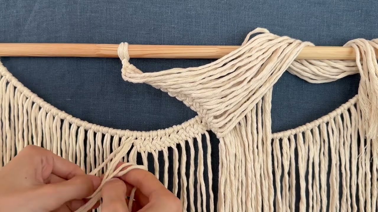 DIY: Tutorial Macrame Wall Hanging with Beads