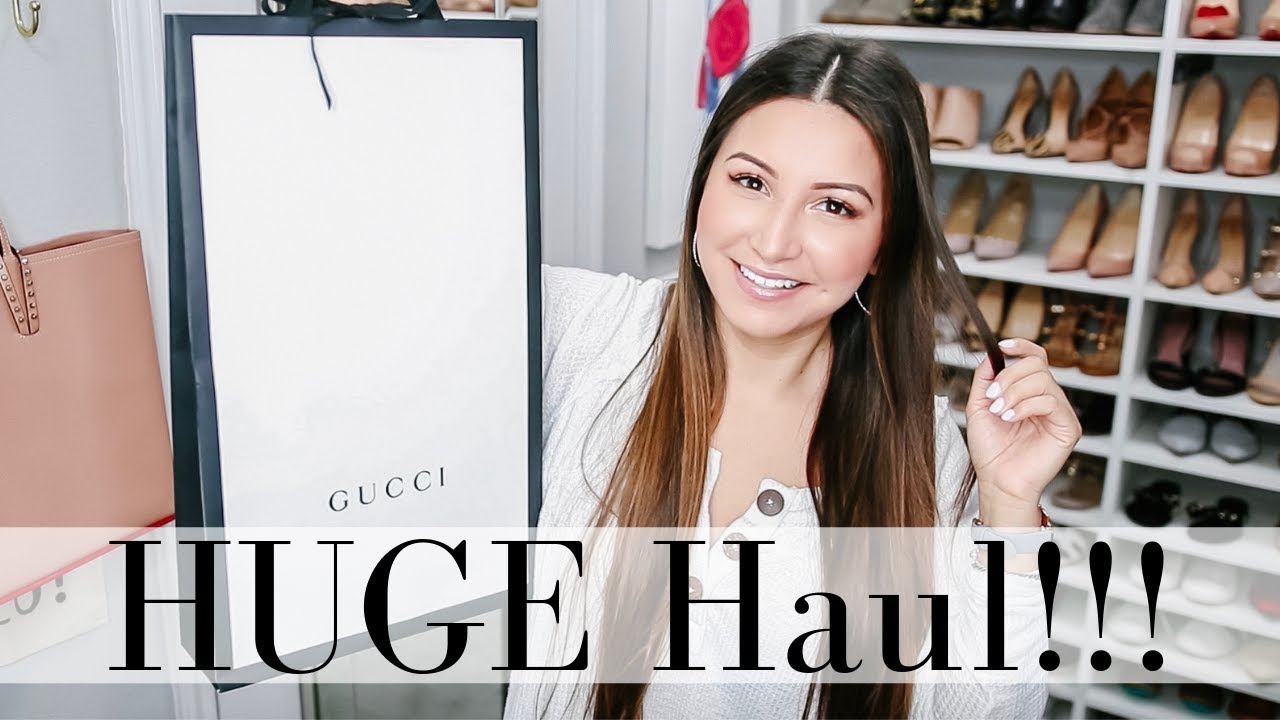 HUGE LUXURY + TRY-ON HAUL - Gucci, Louis Vuitton, Vincero | LuxMommy