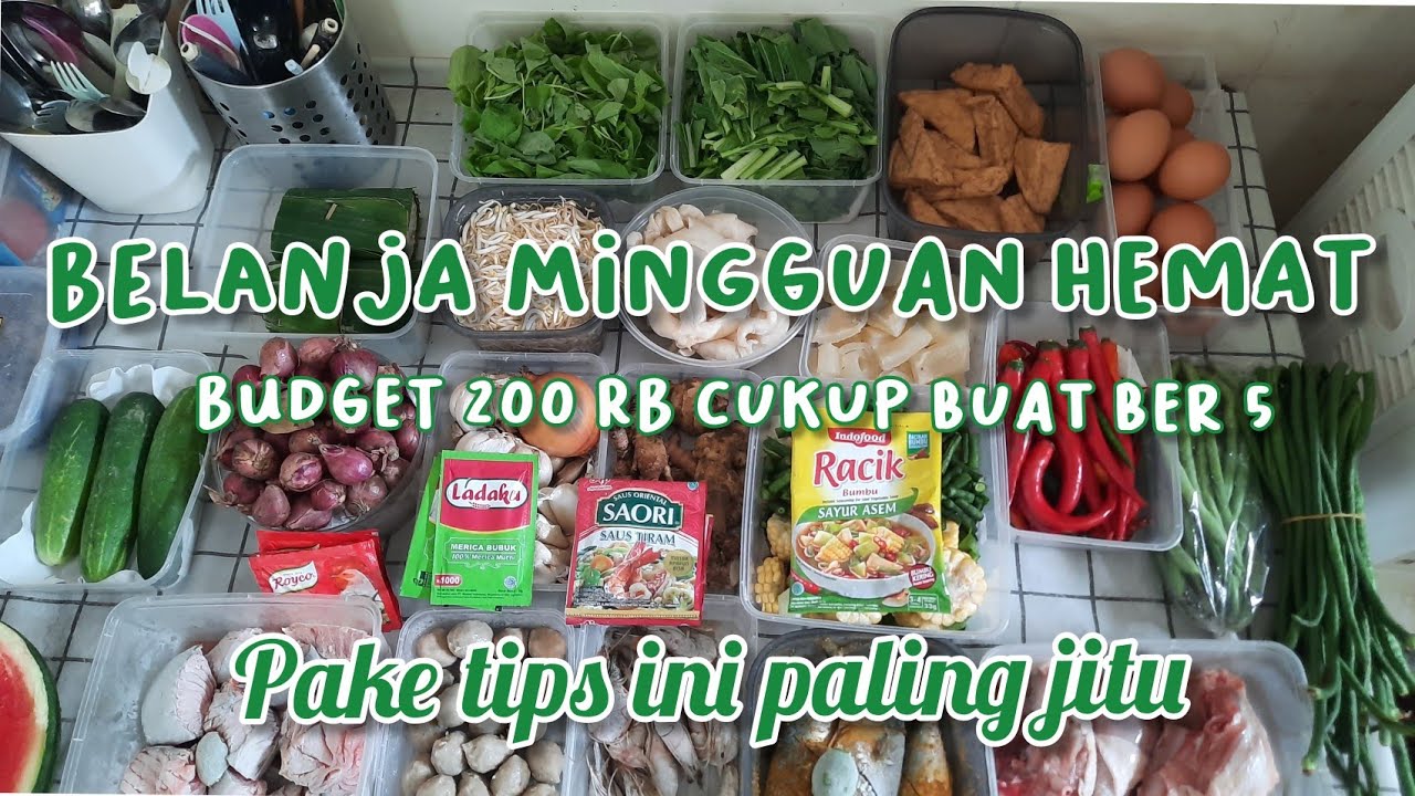 Belanja Mingguan Hemat 🥘🫕|| Food Preparation|| Cara Menghemat Uang Belanja Dapur💰