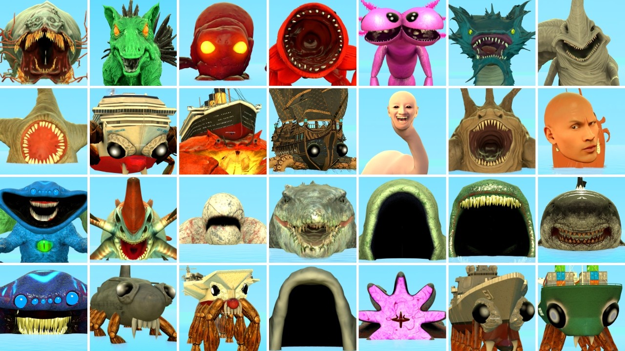 Who Is The Strongest Monster Among All Sea Monster Creatures In Garry's Mod?