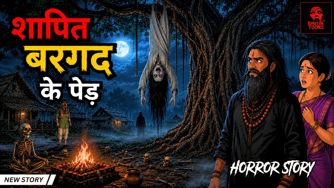 श्रापित बरगद के पेड़ | Shraapit Bargad ka Ped | Haunted Tree | Horror-Animated Stories
