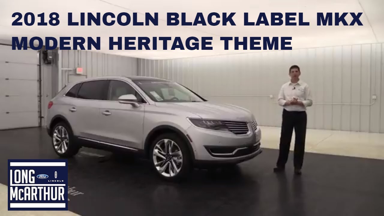2018 LINCOLN BLACK LABEL MKX MODERN HERITAGE 18223T