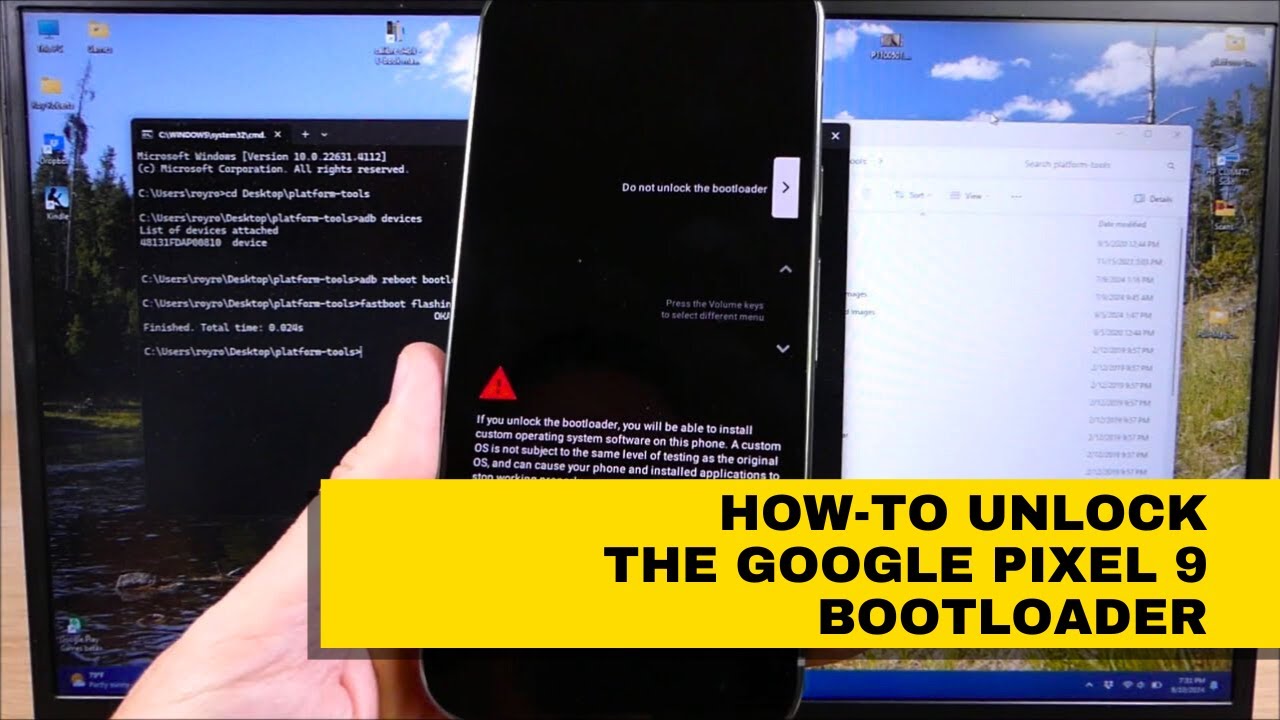 How-To Unlock Your Google Pixel 9 & 9 Pro Bootloader (Step-By-Step Instructions)!