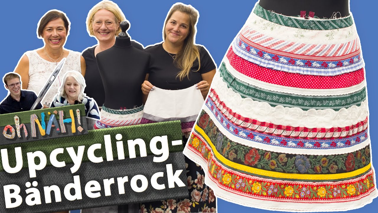 oh NÄH! – Upcycling-Bänderrock: vielseitig kombinierbar zu femininen Outfits (Aufz. v. 02.09.2022)