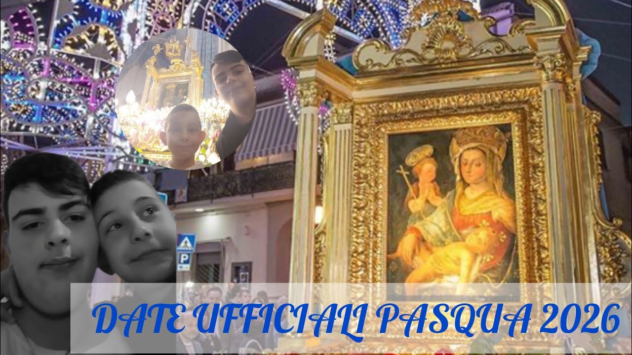 Date ufficiali Pasqua 2026