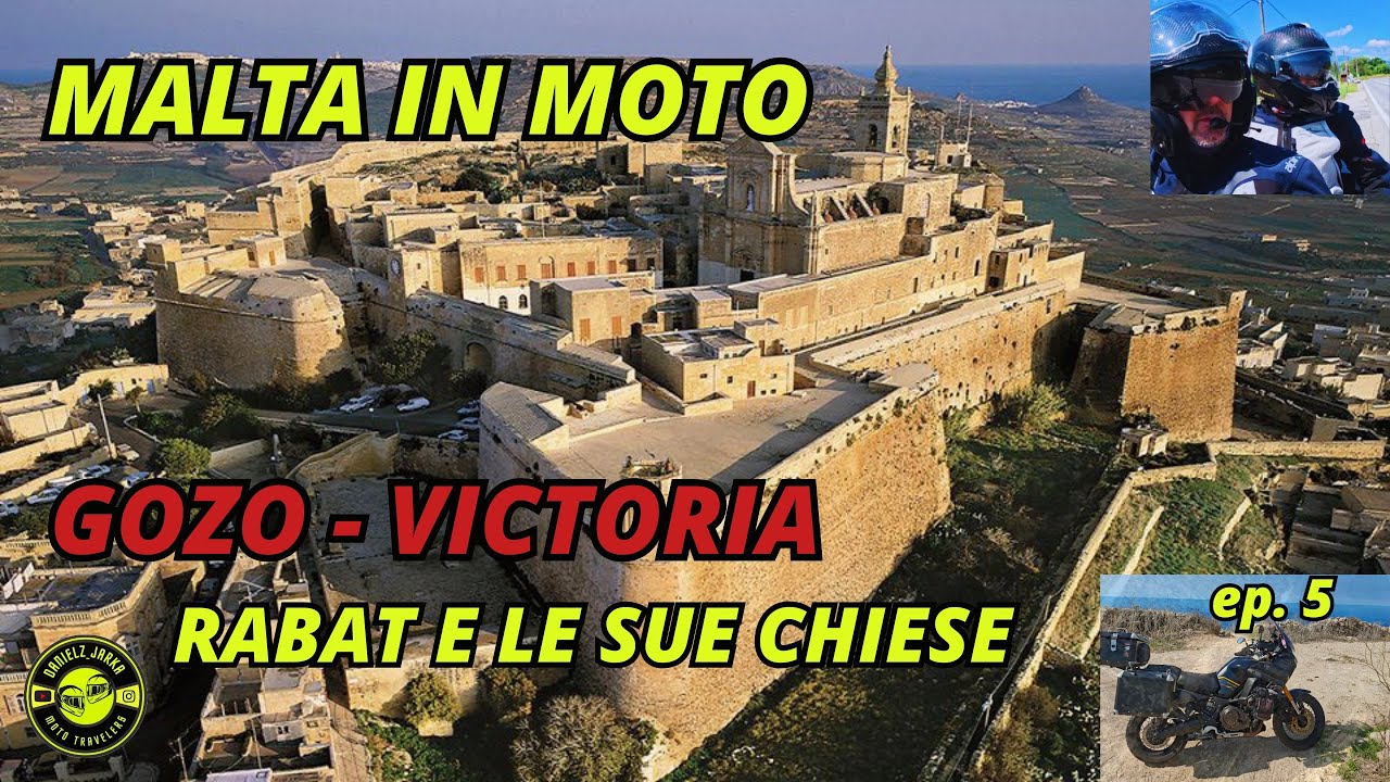 🏍️ DA MALTA A GOZO IN MOTO: Cittadella di Rabat/Vittoria e Cattedrali Storiche! ⛪