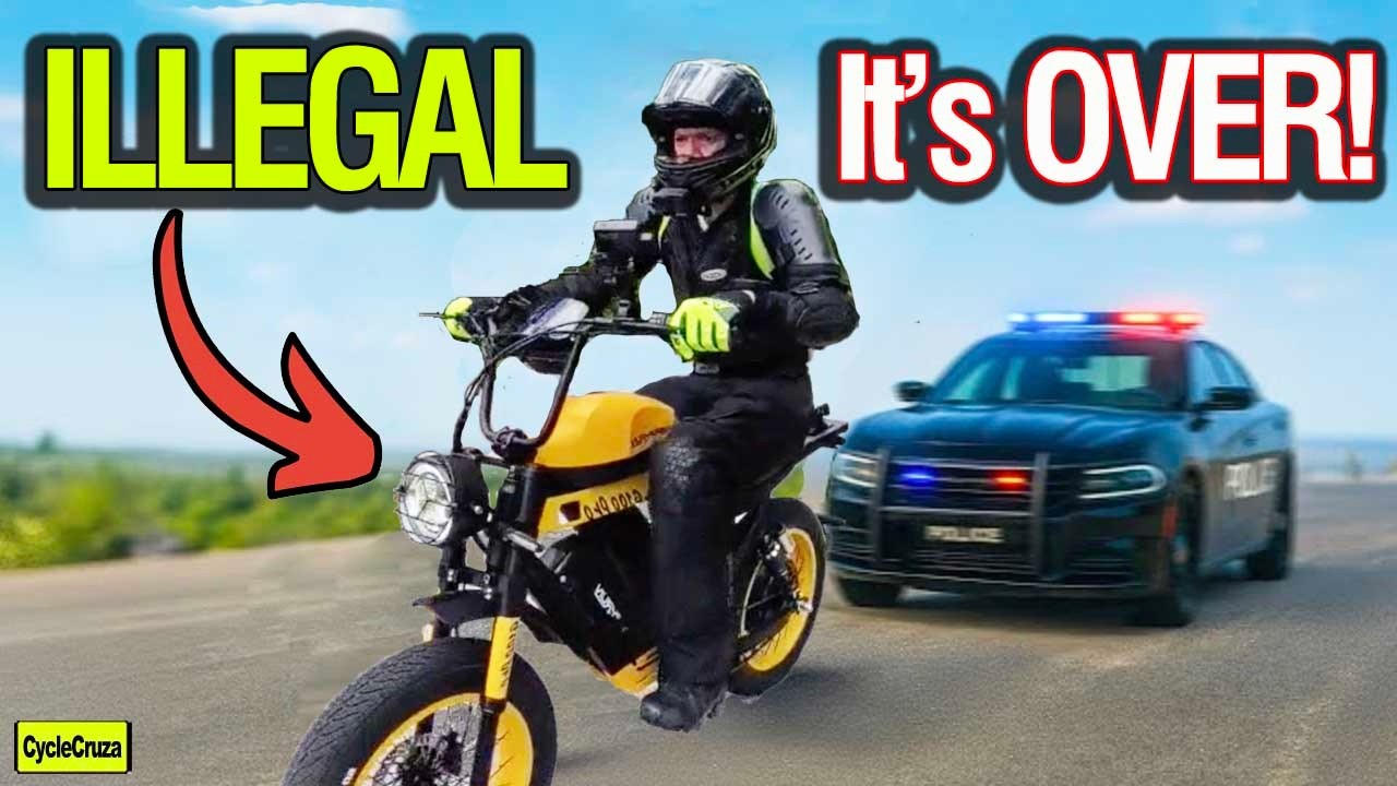 FAST E-Bikes Are ILLEGAL & BANNED Now! (Police Will Impound Electric Bikes)