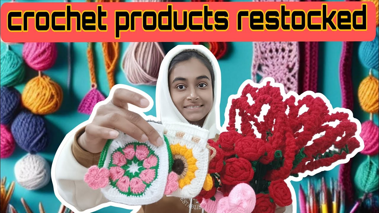 Crochet products restocked 👈/crochet beautiful valentine's day items 😍