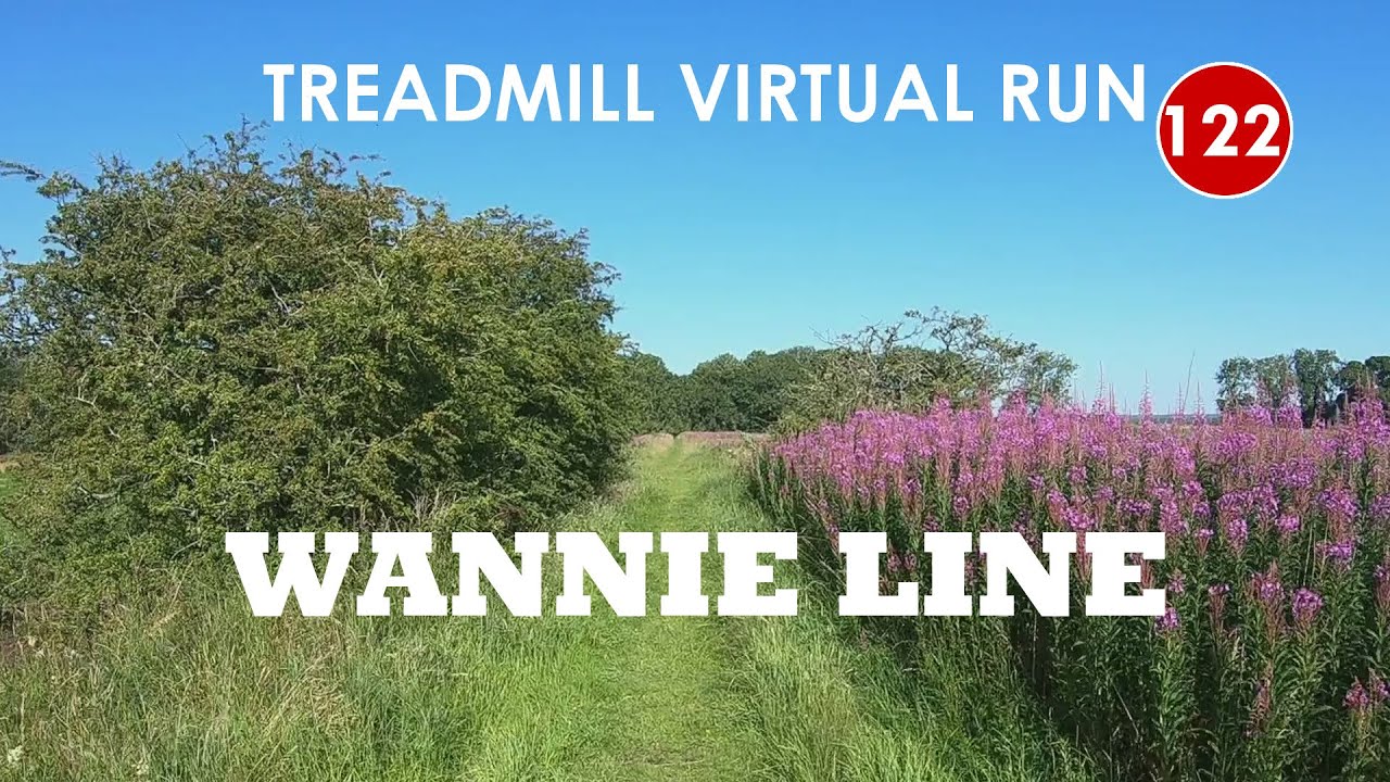 Treadmill Virtual Run 122: Wannie Line, Scot's Gap, Northumberland, UK