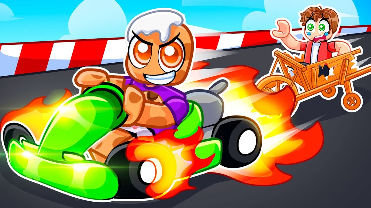 Driving 8,762,912 MPH on GO KARTS in Roblox!