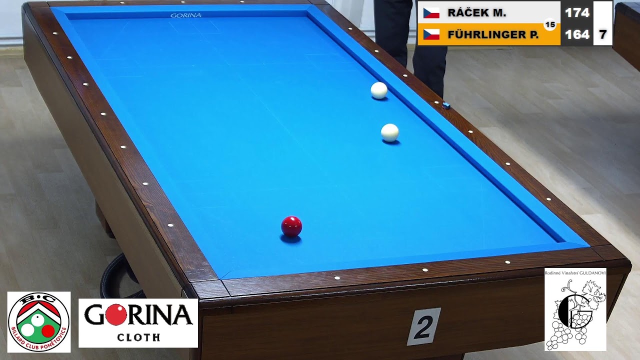 Czech league | Balkline 52/2 | D2 | 13th round | Patrik Führlinger v Milan Ráček