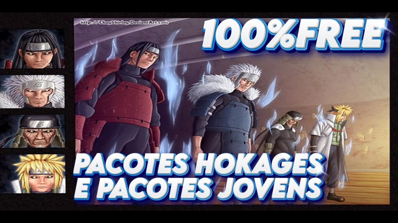100%FREE EPS26: 2 PACOTES BONS PARA CONTAS FREE -QUEM ESCOLHER? #NARUTOONLINE?