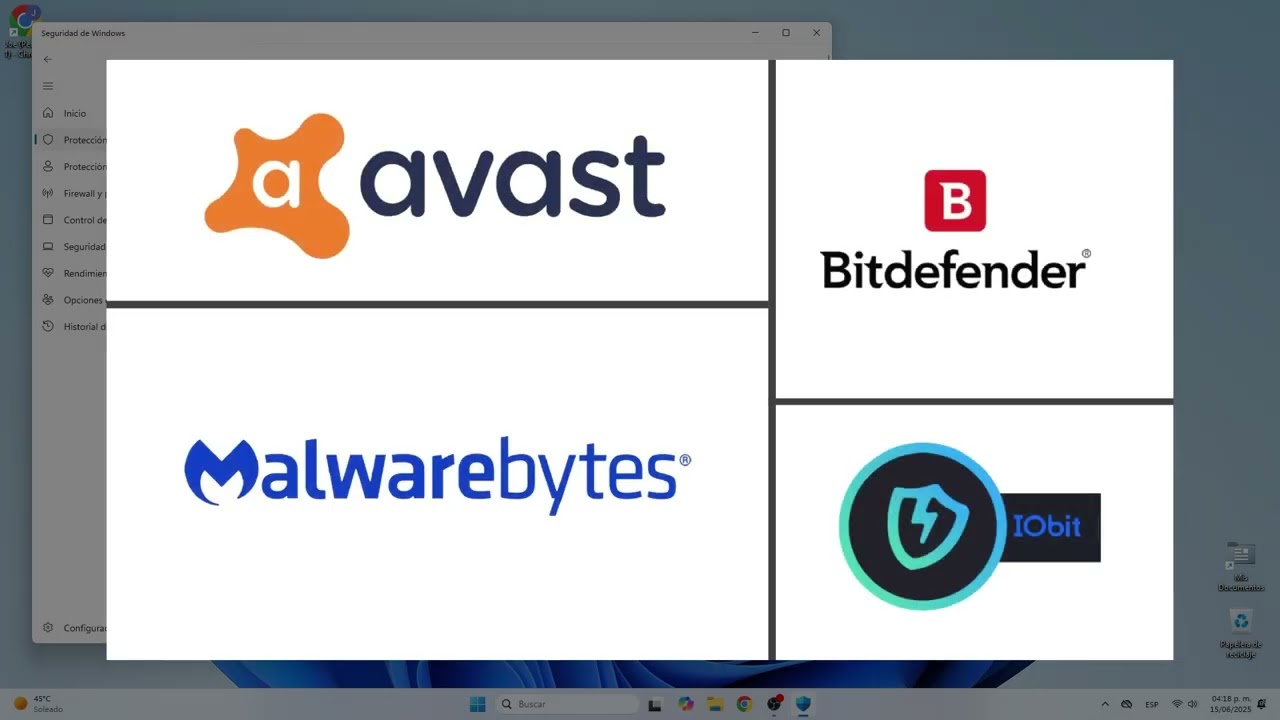 Antivirus Software Sources and MS Defender (Spanish)