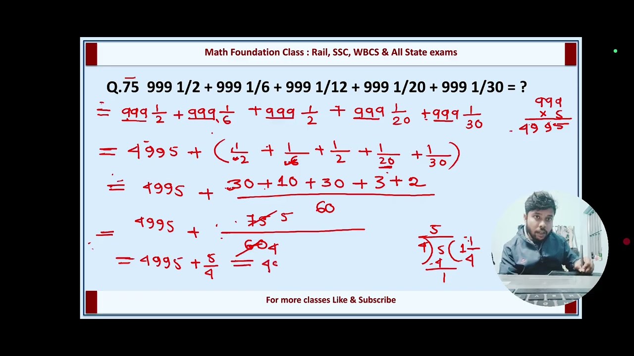 Series -4 ( mixed fraction )