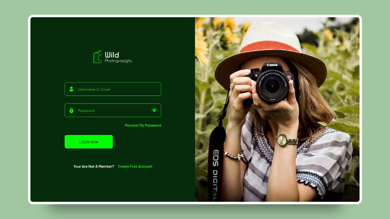 Login form UI Design | Adobe XD
