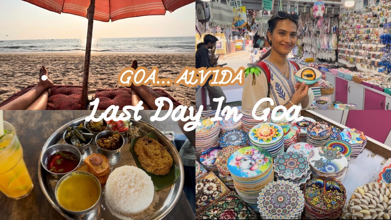 Last Day in Goa| Candolim street market shopping| Museum of Goa| Sunset in Goa| Couple vlog