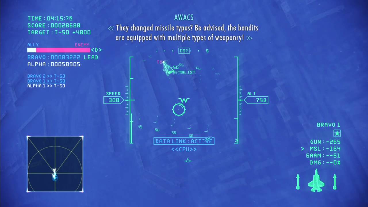 Ace Combat Infinity Moscow Hard 60FPS (Motion Interpolation)