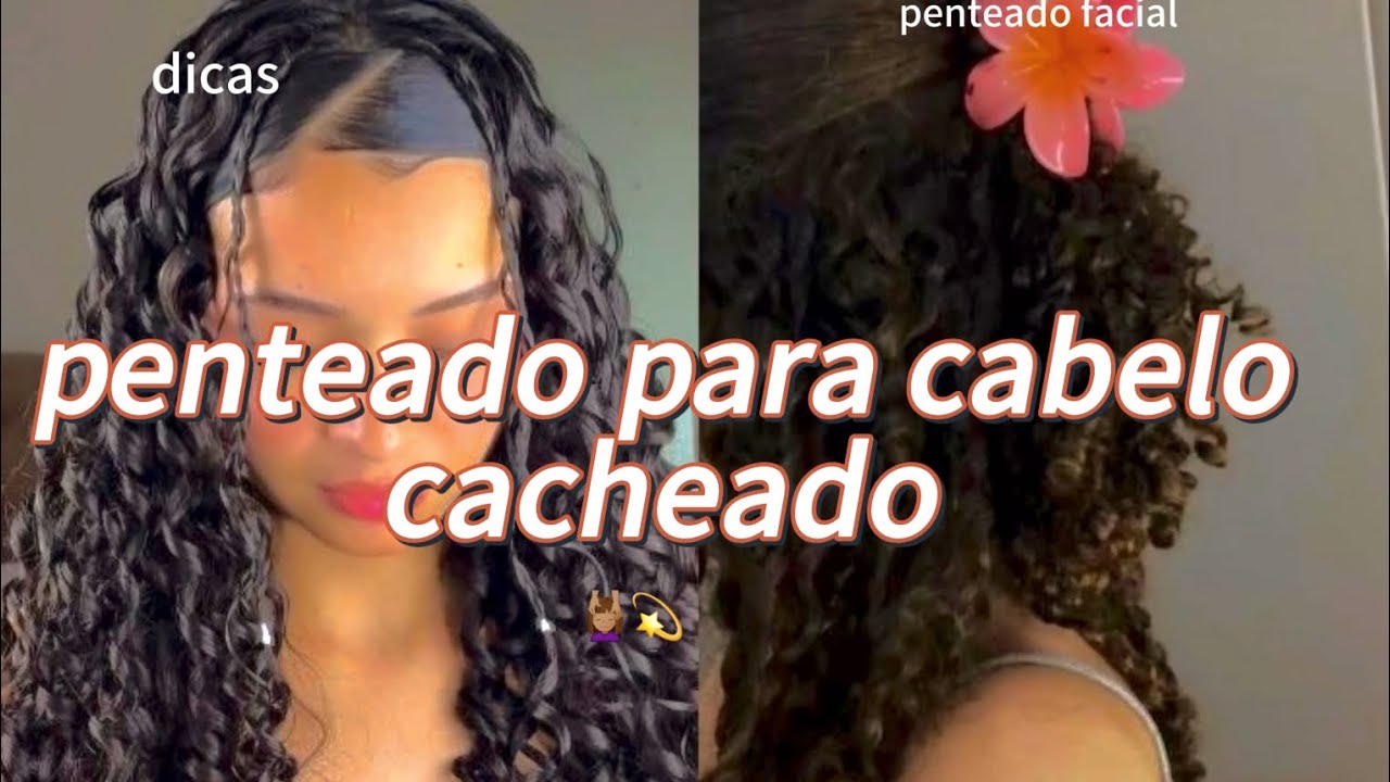 IDEIAS DE PENTEADOS PARA CABELO CACHEADO 💆🏽‍♀️💫💞