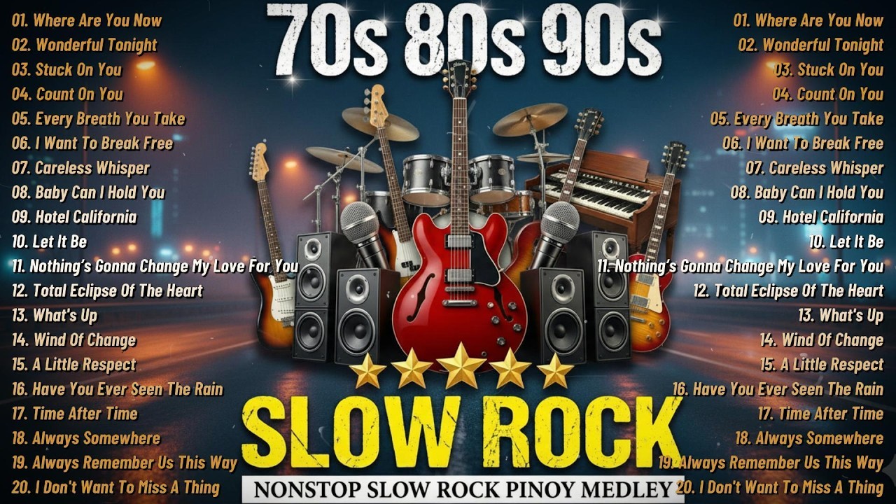 Nonstop Slow Rock Love Songs ❤️ Greatest Hits Slow Rock Ballads 🎸 Best Soft Rock Songs Of All Time
