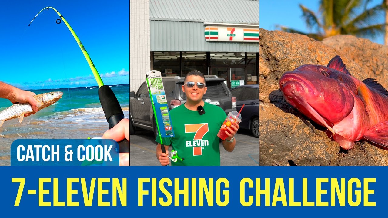 HAWAII 7-ELEVEN FISHING GEAR &ndash; Smoke Machine, Lemon Gadget, Catch & Cook // Fishing Underwater 4K