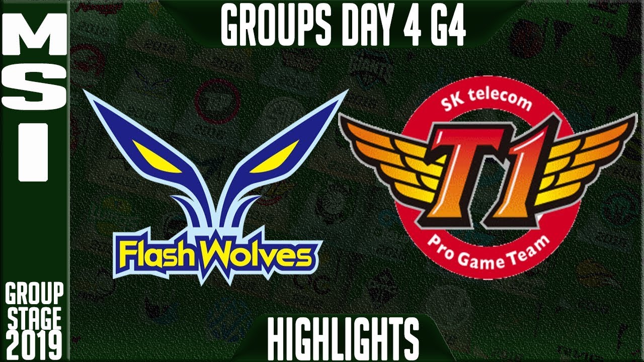 FW vs SKT Highlights | MSI 2019 Group Stage Day 4 | Flash Wolves vs SK Telecom T1