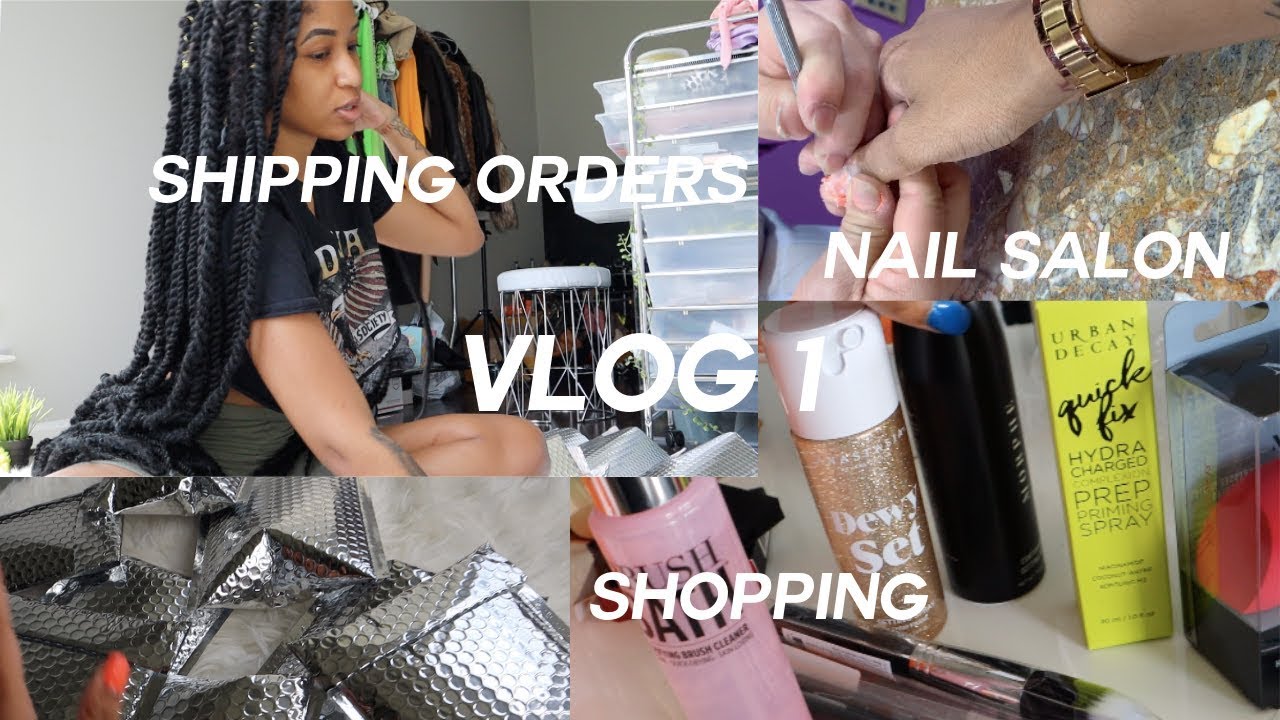 MY LIFE VLOG 1 | ORDERS + NAILS + SHOPPING | KY LASHAII