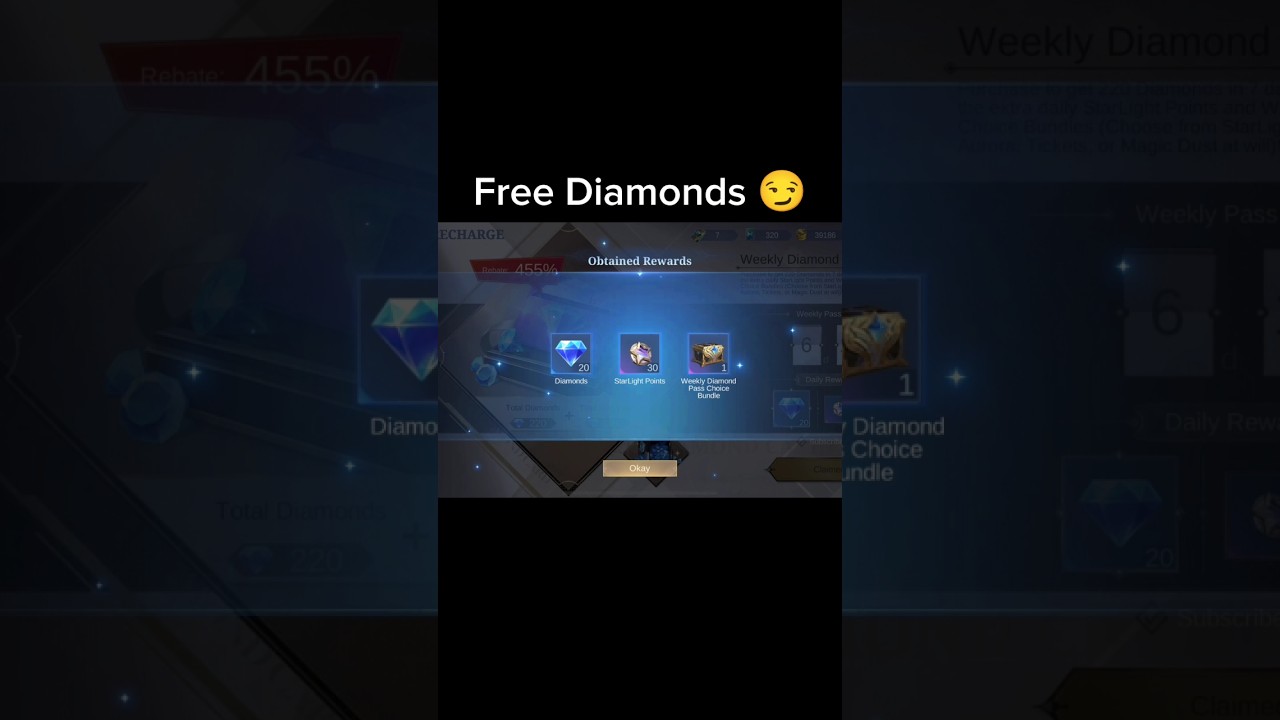 Free Diamonds 😏 #shorts #mlbb #freediamonds