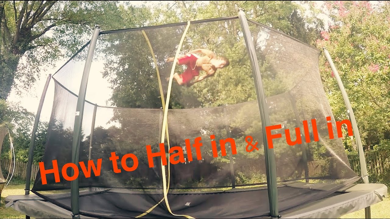 HOW TO HALF IN/FULL IN ON A TRAMPOLINE