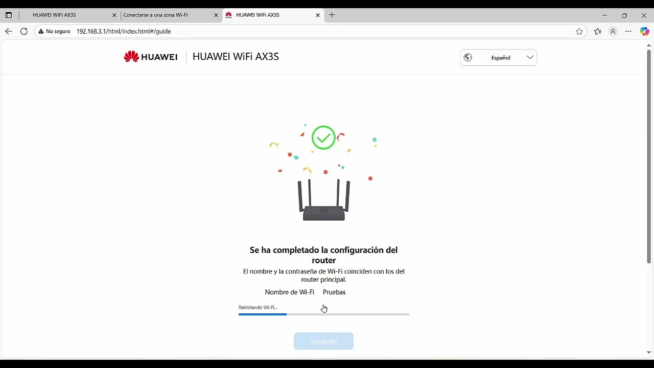 Router Huawei AX3S modo  Mesh
