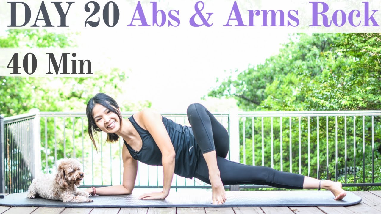 Day 20: Intensive Abs & Arms Workout #withme |  28 Day #WFH #StayHome Pilates Challenge #42028