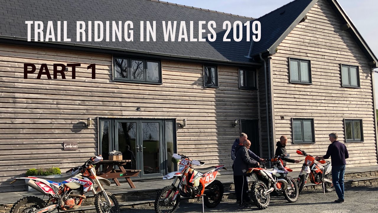 TRAIL RIDING IN WALES, PART 1, inc- KTM 300 TPI EXC, KTM 350 EXC F 6 DAYS, KTM FREERIDE, FANTIC 250