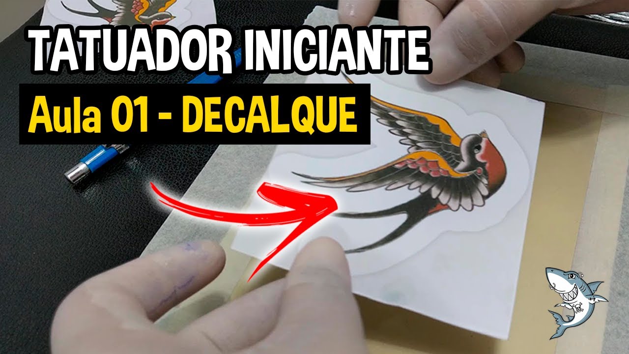 Curso básico de tatuagem grátis - Aula 01: Decalque